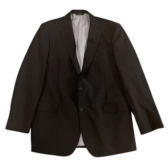 Brooks Brothers Explorer Blazer Jacket 44L Black Madison Fit Two Button Wool - Picture 2 of 13